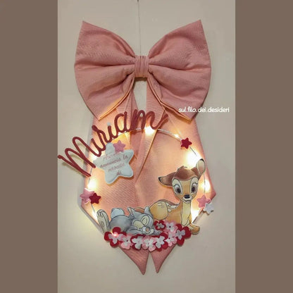 Fiocco Nascita Bambi con lucine