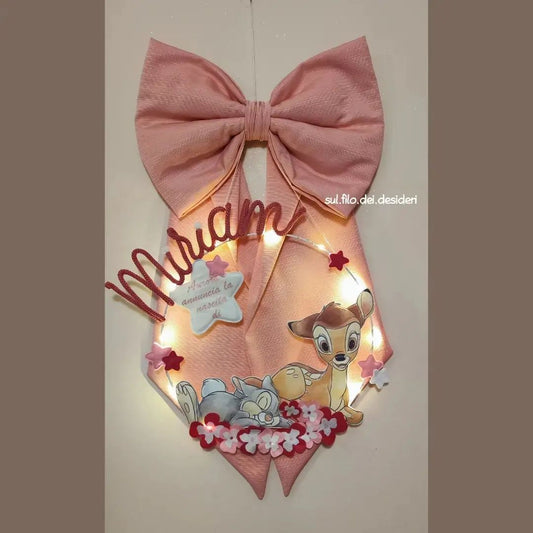 Fiocco Nascita Bambi con lucine