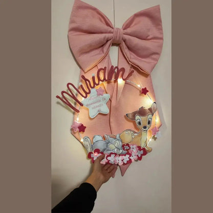Fiocco Nascita Bambi con lucine