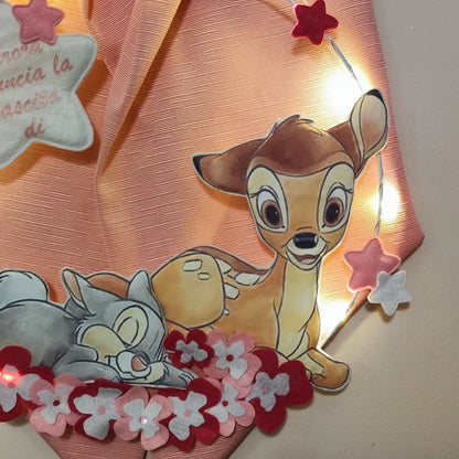 Fiocco Nascita Bambi con lucine