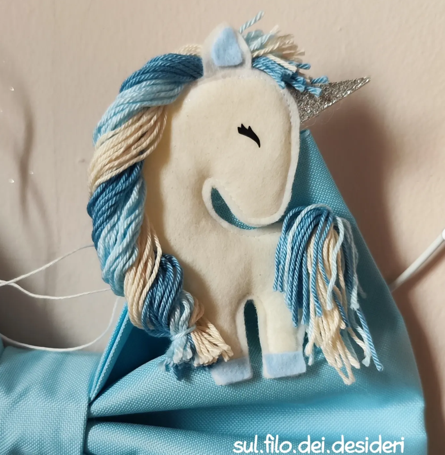 Fiocco Nascita Unicorn