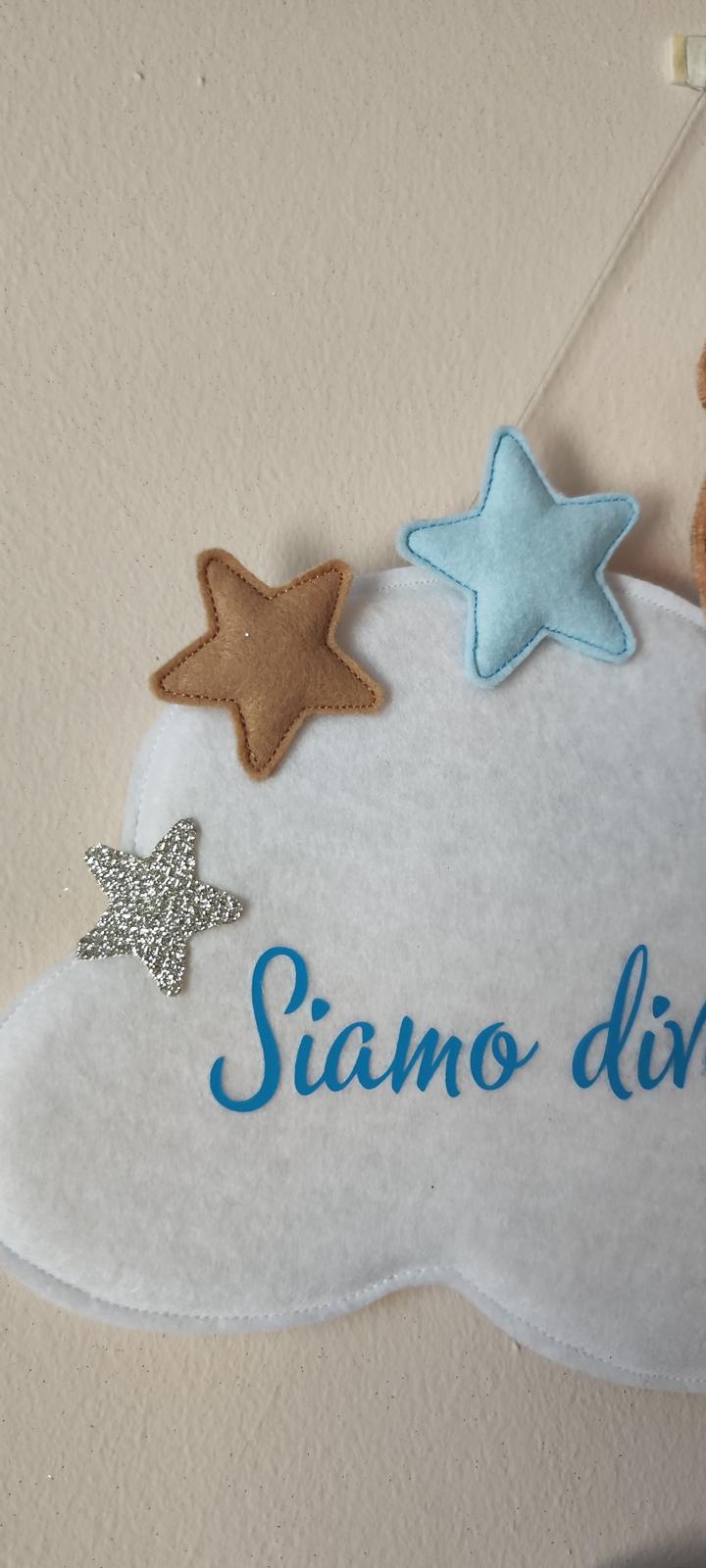 Fiocco Nascita nuvoletta cucù