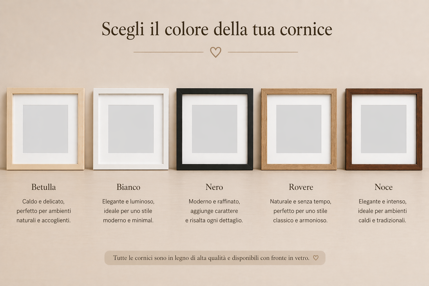 Cornice con Dedica e Lucine